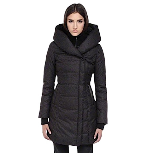 Soia & Kyo Jackets & Blazers - SOIA & KYO Women's Camyl Down Coat Mid Length in Dark Grey Size Medium